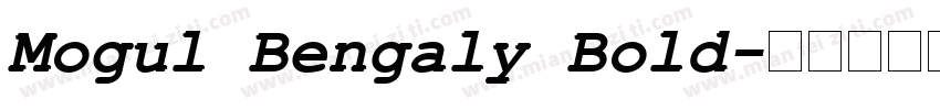 Mogul Bengaly Bold字体转换